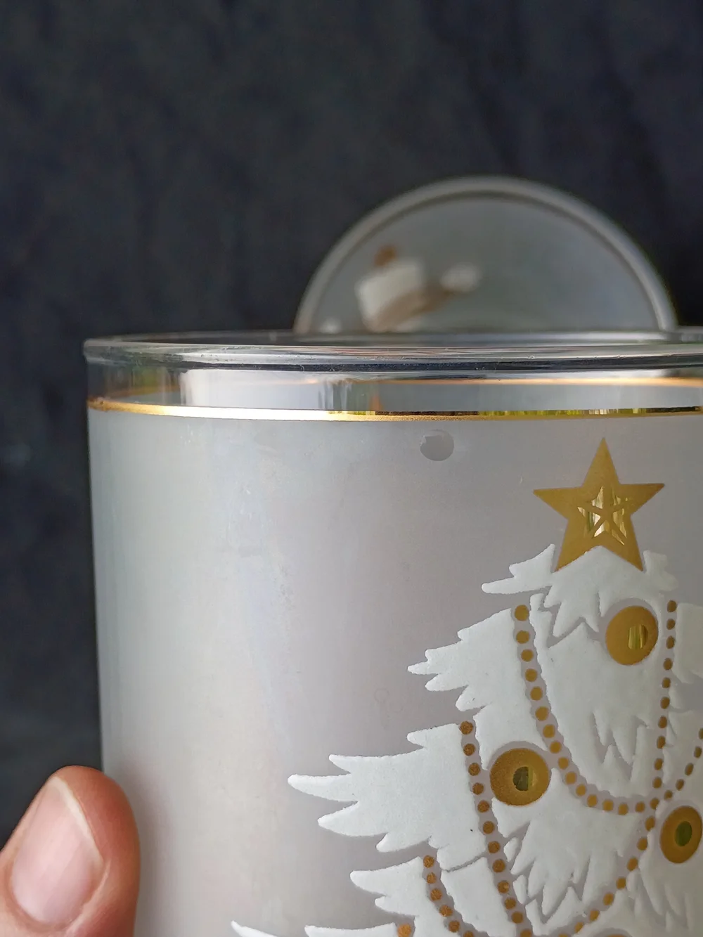 Set of 3 Culver Mid Century Double Old Fashion Tumbler Glasses Christmas